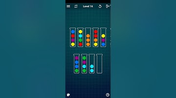 Ball Sort Puzzle - Color Sorting Games Level 16 Walkthrough Solution Android/iOS