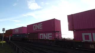 (Northbound) Union Pacific Intermodal Train passes through Bridge 14.