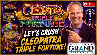 🔴 Cleopatra Triple Fortune! In LAS VEGAS at the DOWNTOWN GRAND!