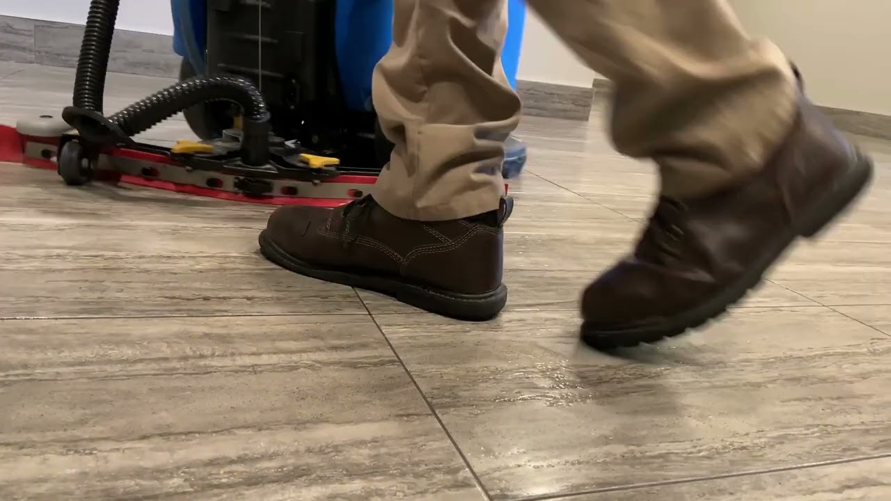 Working The Dustbane Hurricane 450 XTT Floor Scrubber