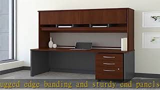 Bush Business Furniture Series C Office Desk with Hutch and Mobile File Cabinet, 60W x 24D, Hansen