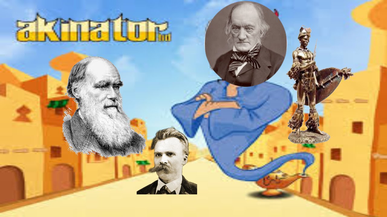 Akinator guessing historical figures.