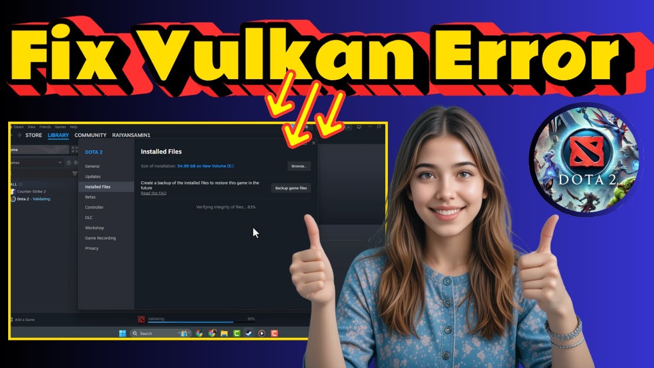 How to Fix "Failed to Initialize Vulkan" in Dota 2 (Full Tutorial ...