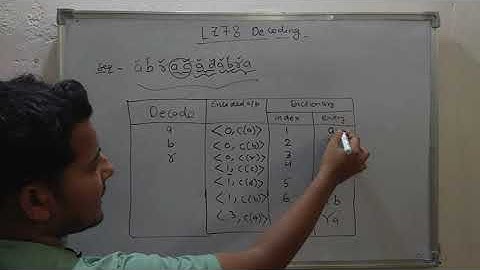 16. LZ78 Decoding | Data Compression