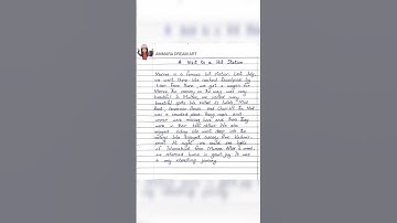 A Visit to a Hill Station Essay writing in English by Ammara Dream Art #essay #english #handwriting