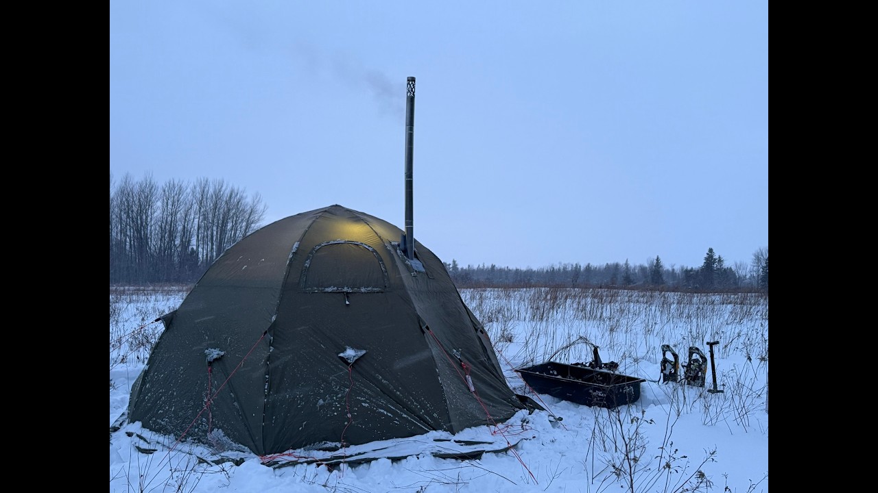 Review of the Bereg MFP 4 Hot Tent & Bereg Vector Stove. Camp and Cook in Cold Temperatures