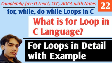For Loop in C Programming (Hindi) | For Loop in C Language | Nesting of For Loop | Hello DHIRENDRA