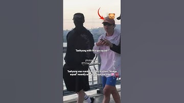 Taehyung was spotted with Wooga squad recently #shorts #taehyung #bts #wooga #kimtaehyung