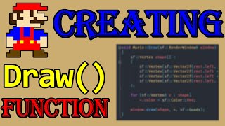 C++ SFML Mario Game # 3 | Drawing MARIO!!!