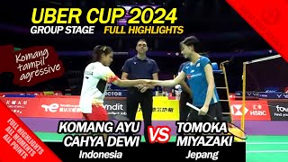 Uber Cup 2024  Komang Ayu Cahya Dewi vs Tomoka Miyazaki  Full highlights