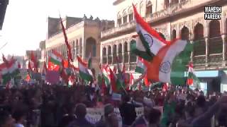 Sardarshahar नागरिकता कानून के समर्थन में पैदल मार्च निकाला