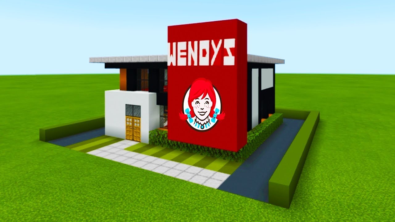 Minecraft Tutorial How To Make A Wendys (Restaurant) "2019 City