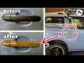車のドアノブ・木目塗装の方法【ホームセンターの塗料でDIY】プロボックス、ジムニー・Car door handle wood painting method