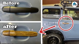 How to paint car doorknobs and wood grain