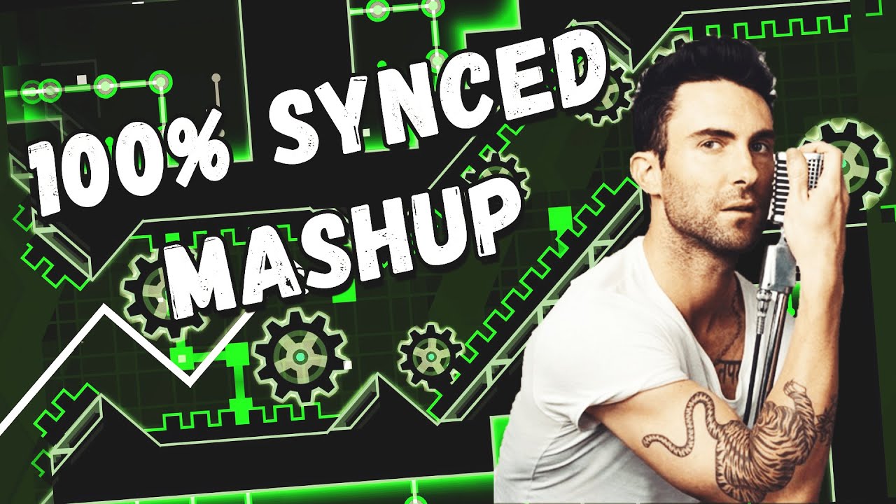 Maroon 5 - Animals & Waterflame - Blast Processing | Geometry dash mashup