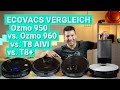 Ozmo T8 AIVI vs. T8+ vs. 950 vs. 960 - Der große Ecovacs Deebot Saugroboter Test & Vergleich!