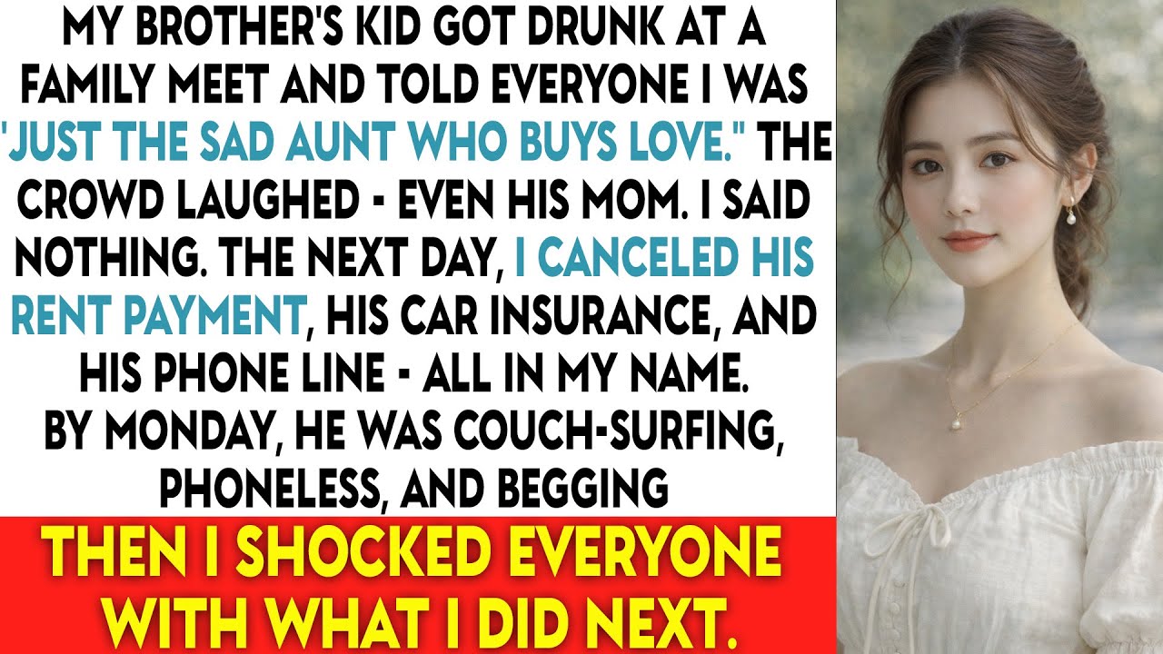 My Brother’s Kid Got Drunk At A Family Meet & Told Everyone I Was “Just The Sad Aunt Who Buys Love