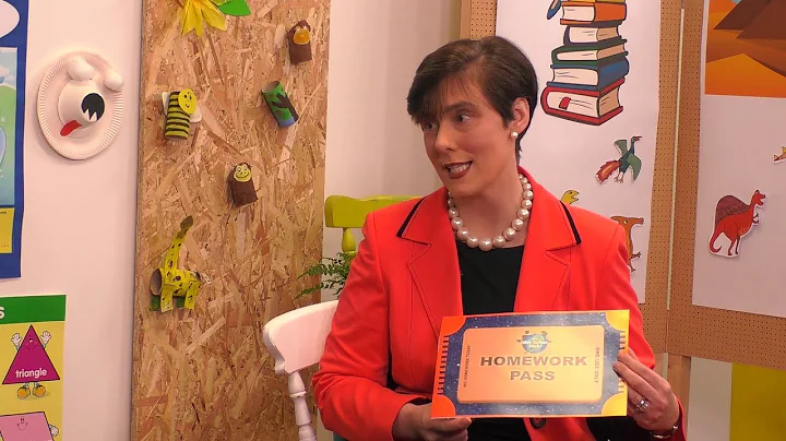 Education Minister Norma Foley gives a homework pa...