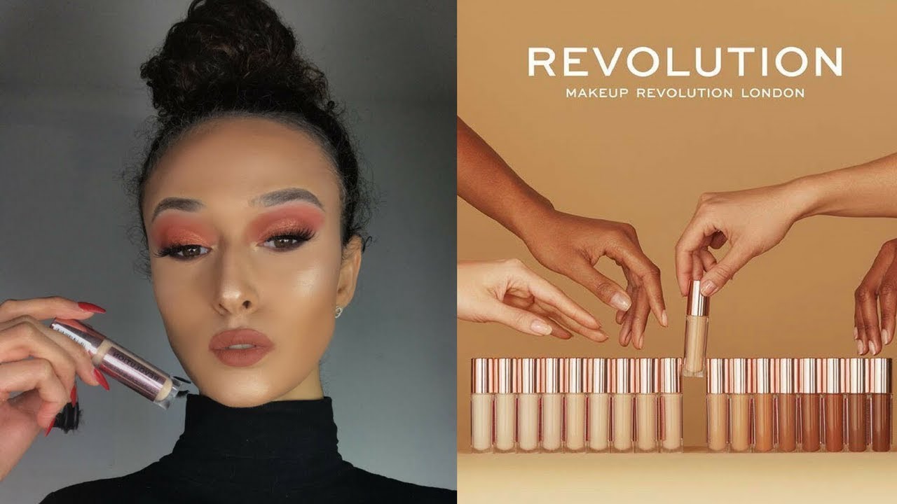 AFFORDABLE FULL COVERAGE CONCEALER?!| NEW MAKEUP REVOLUTION CONCEALER REVIEW!| Hannah St Luce