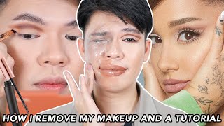 HOW TO REMOVE HEAVY MAKEUP + ARIANA GRANDE POSITIONS MAKEUP TUTORIAL | Kenny Manalad