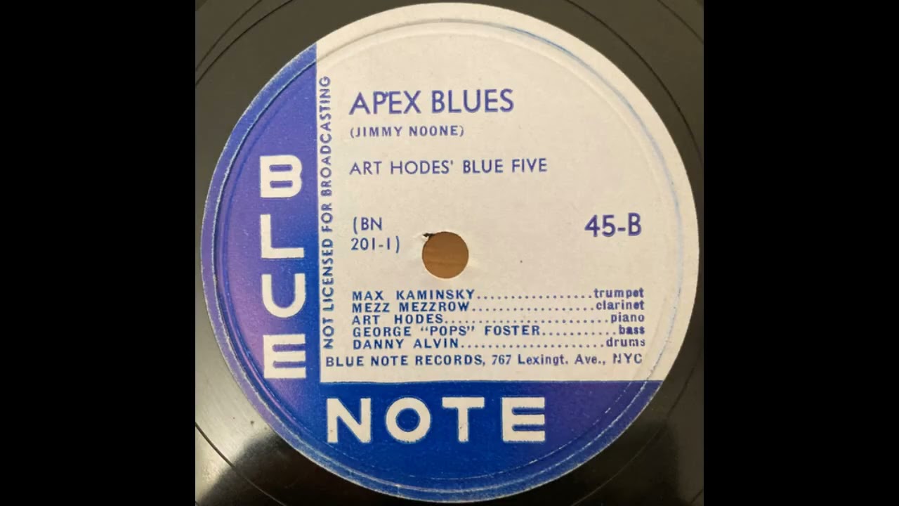 Art Hodes' Blue Five - Apex Blues (Blue Note, 1944) - YouTube