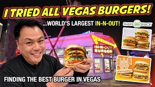 World's Largest In-N-Out! I Tried EVERY Fast Food Burger On The Vegas Strip!