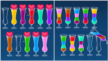 Water Sort Puzzle Walkthrough 52,  ios Gameplay Simulator Think Brain Android Games