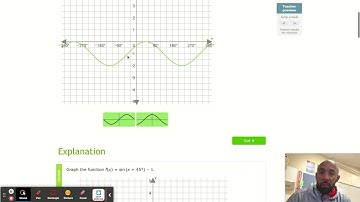 Week 15C - IXL - Graph translations of sine functions (Level M practice)
