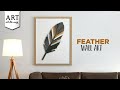 Feather Wall Art | DIY Wall Decoration | Newspaper art | Acrylic Painting Ideas | Best out of waste