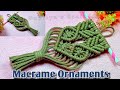 Mini macrame tutorial for beginners  diy macrame ornaments  mini macrame wall hanging 