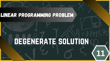 Linear Programming Problem || Degenerate Soluttion