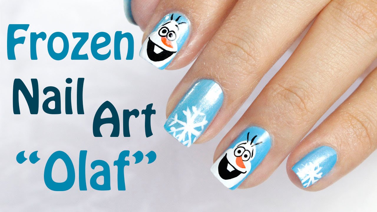 4. "Cute Olaf Nail Art Tutorial" - wide 2