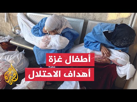 مراسل الجزيرة: تكدس جثامين الأطفال الشهداء في المستشفى الإندونيسي جراء قصف المنازل في غزة