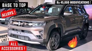 2026 Maruti Suzuki Brezza Full Modifications and Accessories - Base to Top Model | Brezza Facelift |