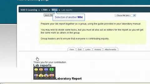Moodle Wikis for Students