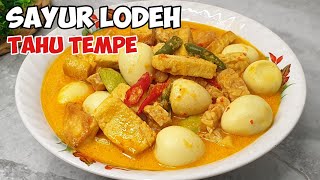 Resep Sayur Lodeh Tahu Tempe Dan Telur Puyuh