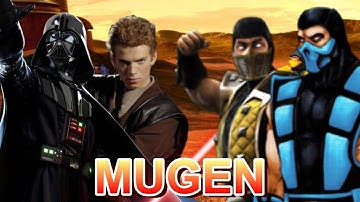 Vader and Anakin vs Scorpion and Sub Zero - Mugen Battle