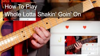 Video thumbnail of "'Whole Lotta Shakin' Goin' On' Jerry Lee Lewis Guitar & Bass Lesson"