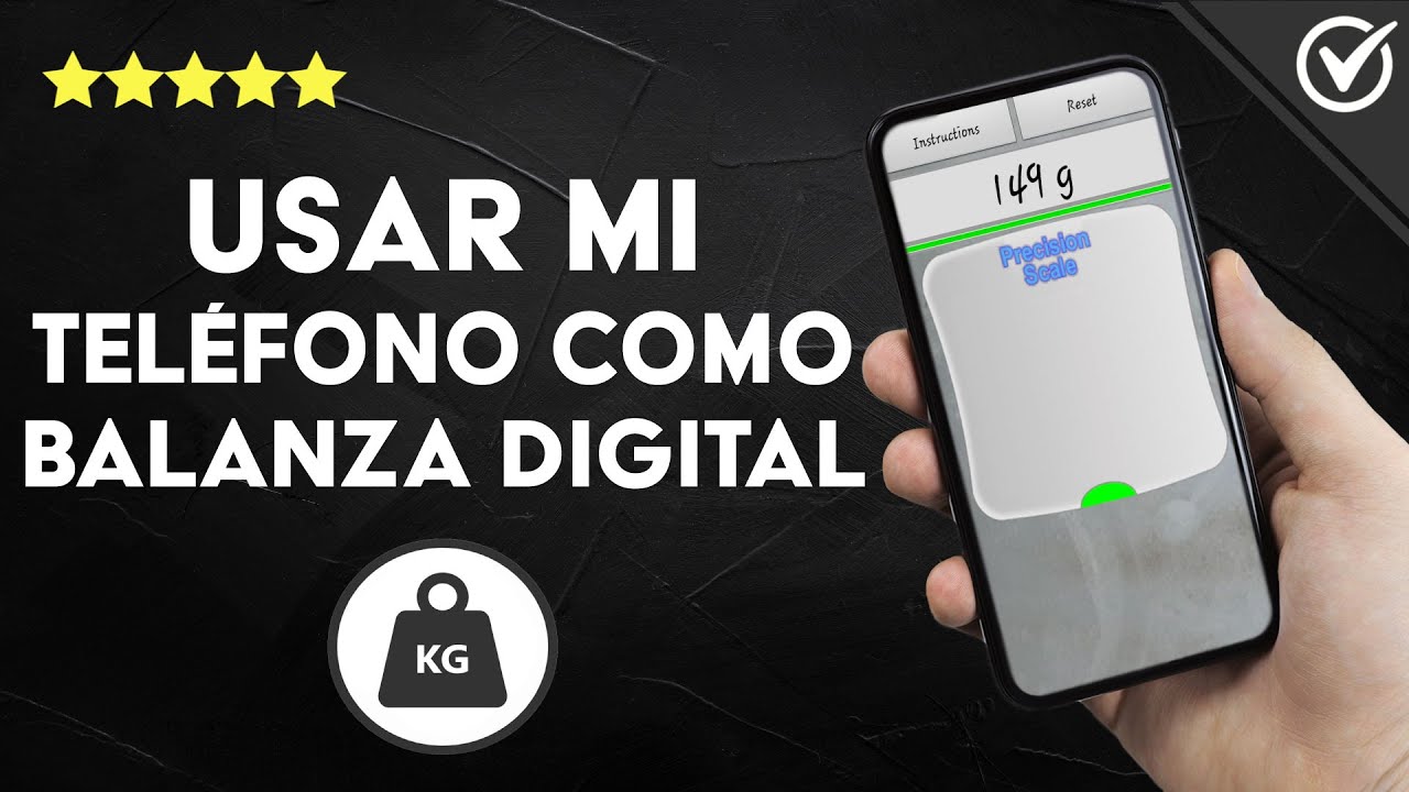 Cómo usar mi teléfono como una BALANZA DIGITAL para pesar objetos? 