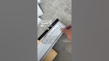 Easily finding angle for corner post using clear speed square from Siding Tips