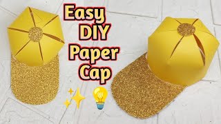 DIY Cap🧢 with Paper || Paper Craft || Easy Origami.