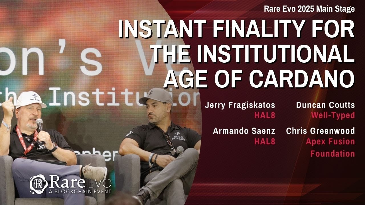 Instantfinality Apex Fusion's VECTOR: Bringing Instant Finality to DeFi @ Rare Evo 2025 ...
