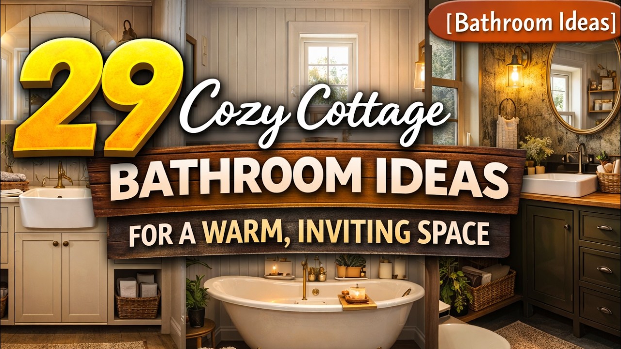 29 Cozy Cottage Bathroom Ideas for a Warm, Inviting Space [Bathroom Ideas]