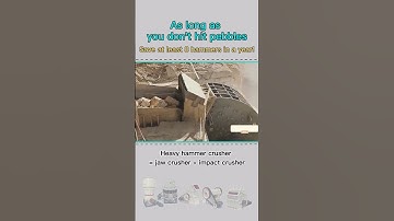 Hammer crusher can save hammer when not crushing pebbles