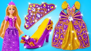 ¡Un atuendo digno de una princesa! 👑 Manualidades en arcilla inspiradas en Rapunzel
