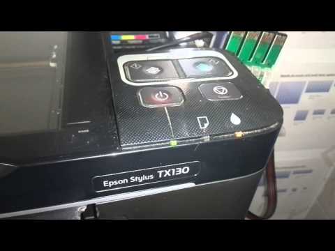 Como apagar luces rojas encendidas de epson Tx130