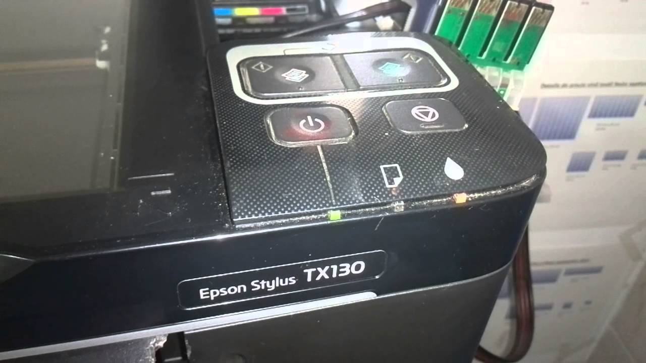 Como apagar luces rojas encendidas de epson Tx130 - YouTube