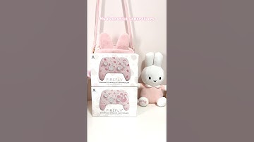 pink controllers. use “icedlunaa” to get a discount on funlab #gaming #shorts switch controller