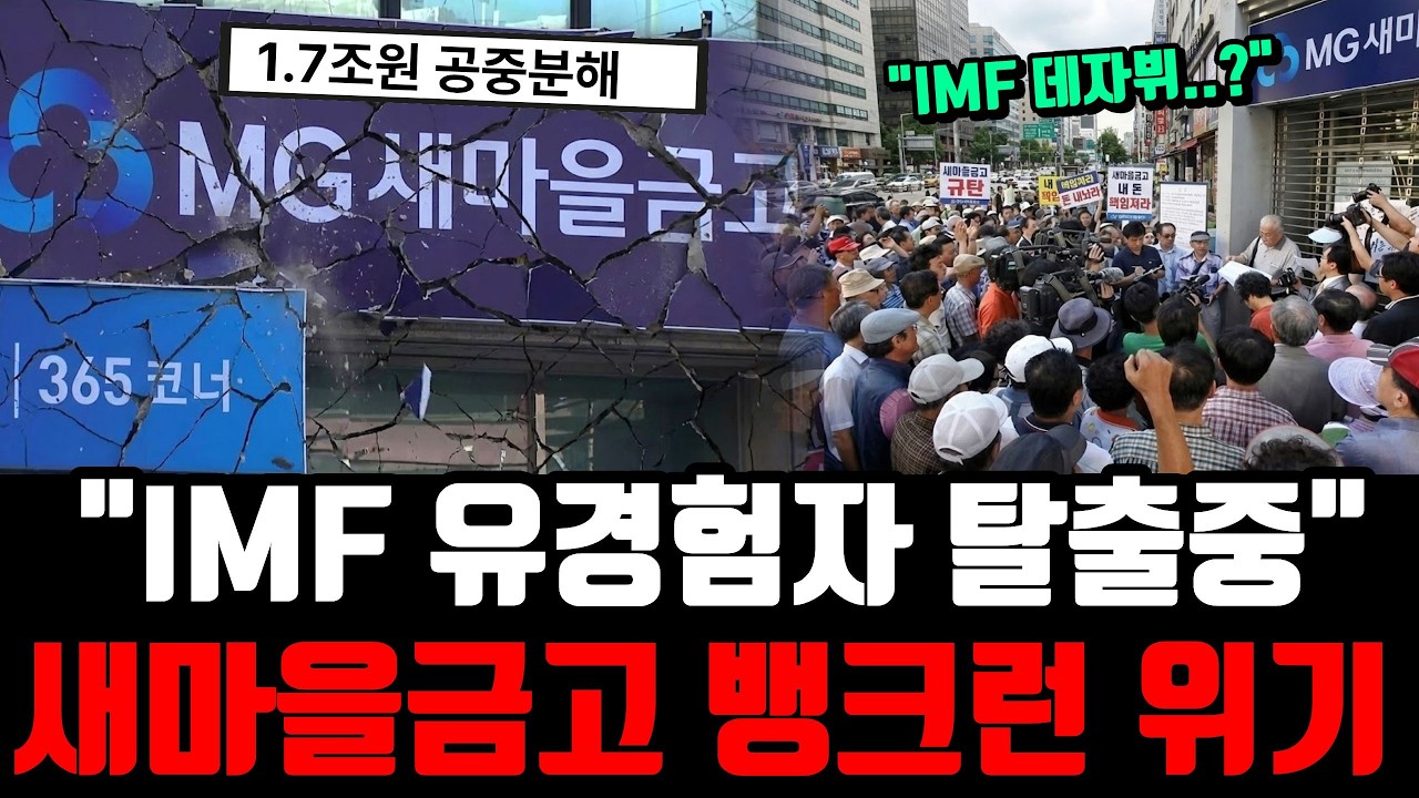 "내 돈 1억까지 진짜 안전할까? 새마을금고 뱅크런 위기에서 전재산 지키는 5가지 수칙"