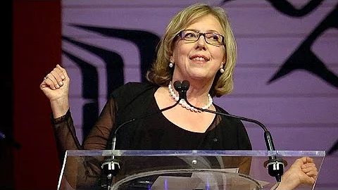 Elizabeth May Press Gallery speech. WARNING: GRAPH...